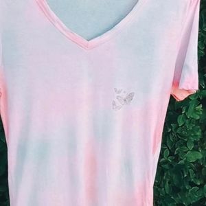 Tie dye butterfly shirt